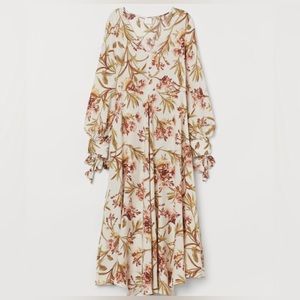 H&M long sleeve floral maxi dress